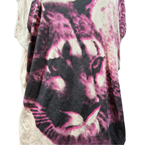 Stella McCartney Lynx Big Cat Graphic Slouchy Tee Size EU 42 US Medium - Picture 4 of 9